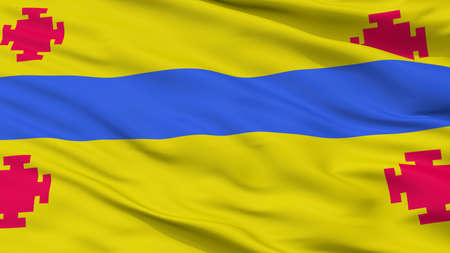 Popayan City Flag, Country Colombia, Closeup Viewの写真素材