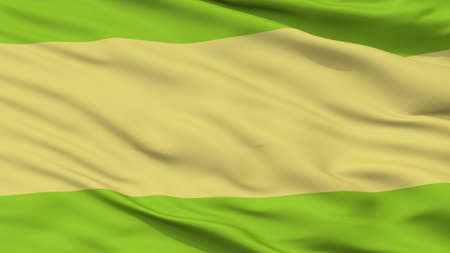 Pueblobello City Flag, Country Colombia, Cesar Department, Closeup Viewの写真素材