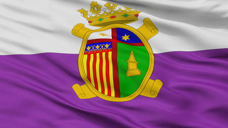 Desamparados City Flag, Country Costa Rica, Closeup Viewの写真素材