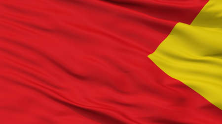 Santander De Quilichao City Flag, Country Colombia, Cauca Department, Closeup Viewの写真素材