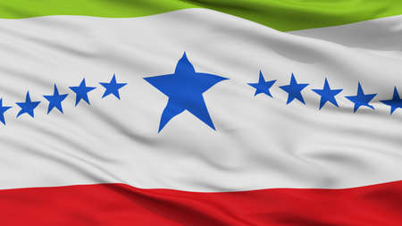 Sibate City Flag, Country Colombia, Cundinamarca Department, Closeup Viewの写真素材