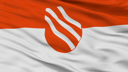 Beckum City Flag, Country Germany, Closeup Viewの写真素材