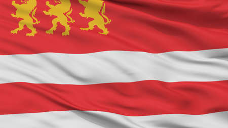 Marneuli Municipality City Flag, Country Georgia, Closeup Viewの写真素材