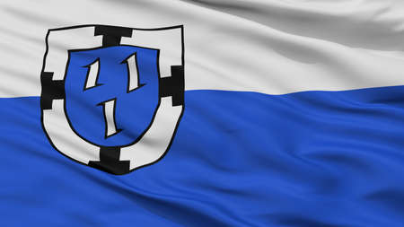 Bottrop City Flag, Country Germany, Closeup Viewの写真素材