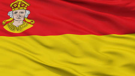 Hagenow City Flag, Country Germany, Closeup Viewの写真素材