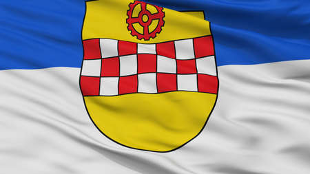 Kamen City Flag, Country Germany, Closeup Viewの写真素材