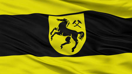 Herne City Flag, Country Germany, Closeup Viewの写真素材