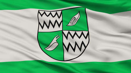 Rhede City Flag, Country Germany, Closeup Viewの写真素材