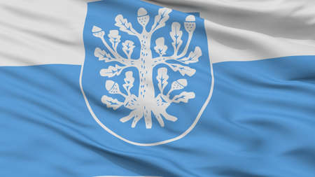 Offenbach Am Main City Flag, Country Germany, Closeup Viewの写真素材