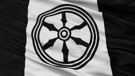 Osnabruck City Flag, Country Germany, Closeup Viewの写真素材