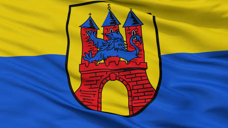 Soltau City Flag, Country Germany, Closeup Viewの写真素材