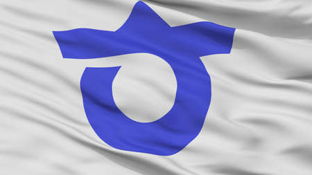 Chita City Flag, Country Japan, Aichi Prefecture, Closeup Viewの写真素材