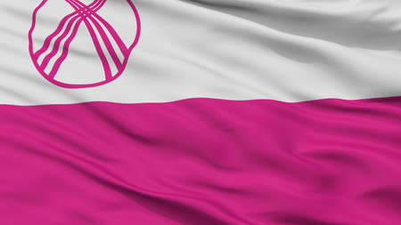 Jalal Abad City Flag, Country Kyrgyzstan, Closeup Viewの写真素材
