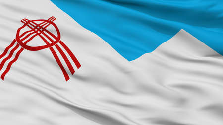 Osh City Flag, Country Kyrgyzstan, Closeup View