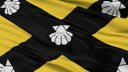 Isla City Flag, Country Malta, Closeup Viewの写真素材