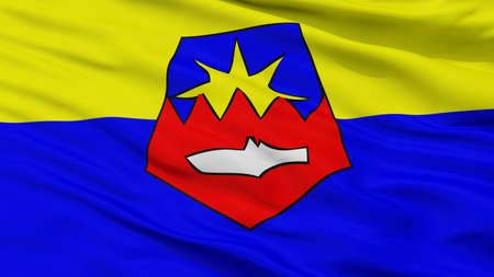 Al Hoceima Province City Flag, Country Morocco, Closeup Viewの写真素材