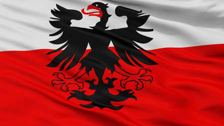 Deventer City Flag, Country Netherlands, Closeup Viewの写真素材