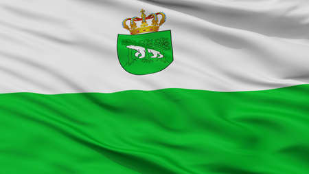 Chelm City Flag, Country Poland, Closeup Viewの写真素材