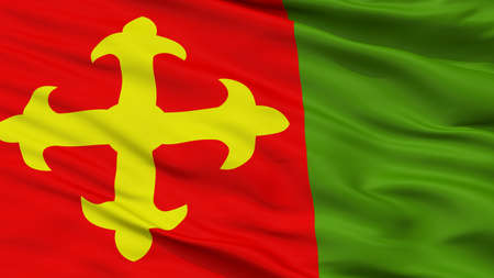 Ceiba City Flag, Country Puerto Rico, Closeup Viewの写真素材