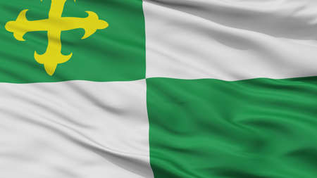 Comerio City Flag, Country Puerto Rico, Closeup Viewの写真素材
