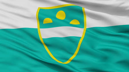 Murska Sobota City Flag, Country Slovenia, Closeup Viewの写真素材