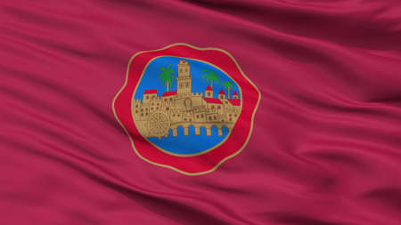 Cordoba City Flag, Country Spain, Closeup Viewの写真素材