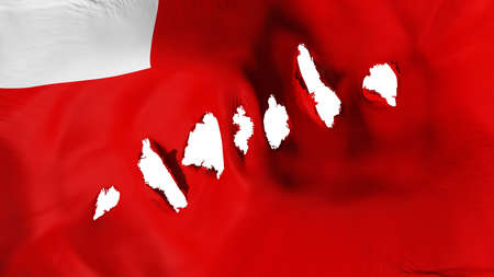 Abudhabi, capital of United Arab Emirates flag perforated, bullet holes, white background, 3d renderingの写真素材
