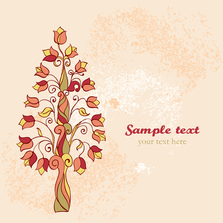 Vector Ornament Treeのイラスト素材