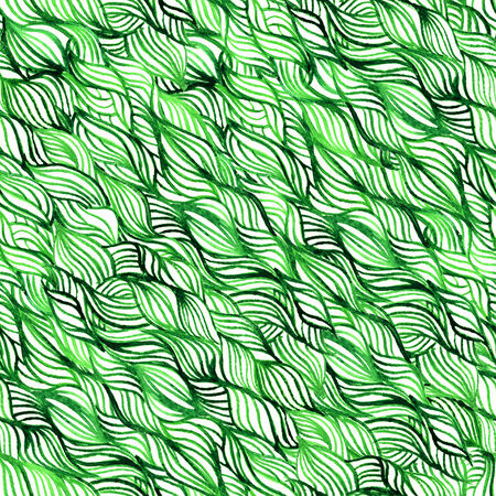 Seamless grass hand-drawn patternの写真素材
