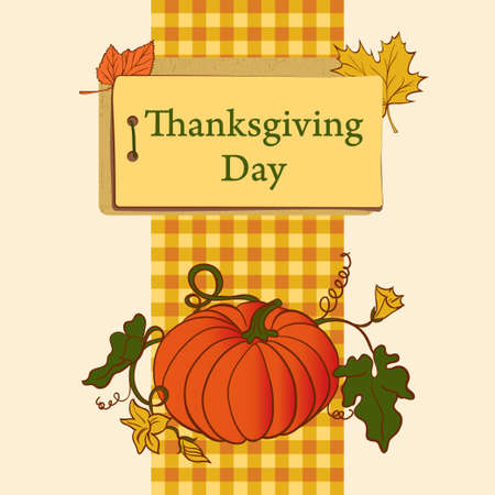 Thanksgiving Day. pumpkinのイラスト素材