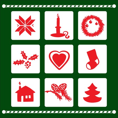 X-mas Elements Set.のイラスト素材