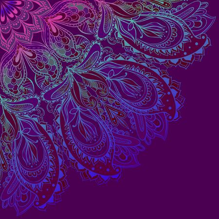 Vector Mandala background. Ornament Patternのイラスト素材