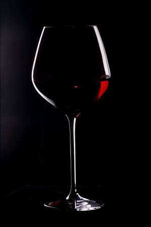 BEAUTIFUL  GLASS OF RED WINEの写真素材