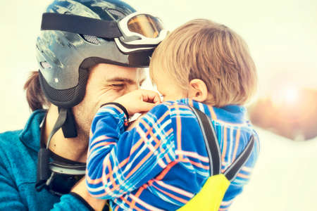 father playing with his sonの写真素材