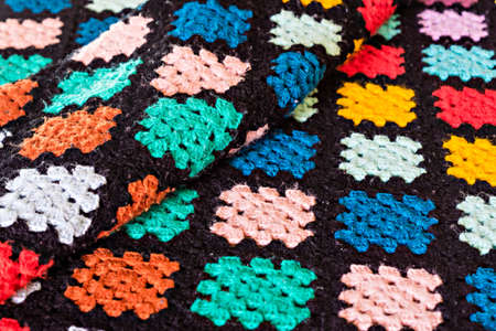 Patcwork covered in handmadeの写真素材