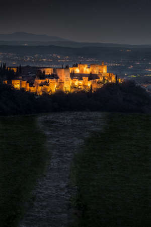 Alhambra monument from a different perspectiveの写真素材