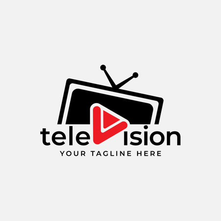vector illustration analogue retro television with antenna channel and signal selectorのイラスト素材