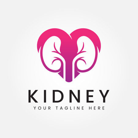 Kidney logo designs concept vector, Kidney Care logo symbol templateのイラスト素材
