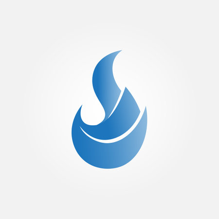 water drop vector logo design concept design templateのイラスト素材