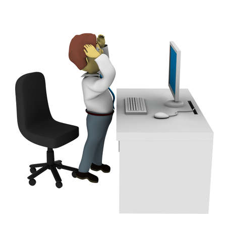 Man working at the officeの写真素材