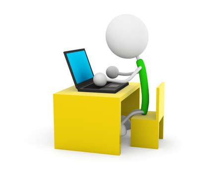 Laptop Illustrationsの写真素材