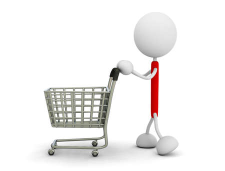 Shopping cartの写真素材