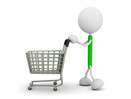 Shopping cartの写真素材