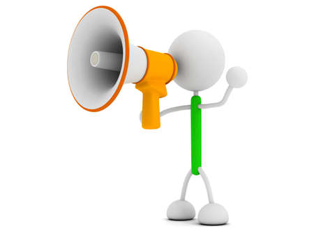 Megaphone Illustrationsの写真素材