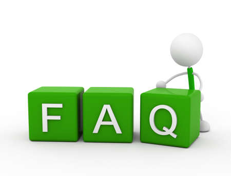 FAQ Illustrationsの写真素材