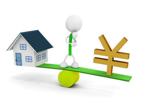 Money and houseの写真素材