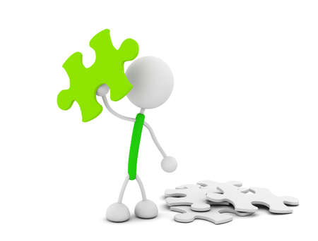 Puzzle Illustrationsの写真素材