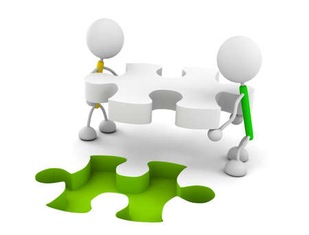 Puzzle Illustrationsの写真素材