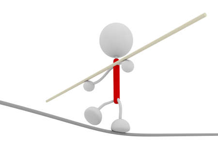 Tightrope walkingの写真素材