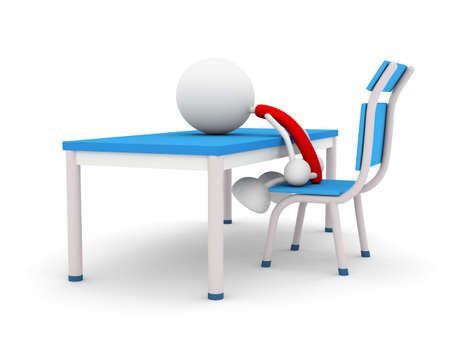 Fall in stressの写真素材